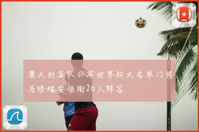 澳大利亚队公布世界杯大名单门将马修瑞安领衔26人阵容